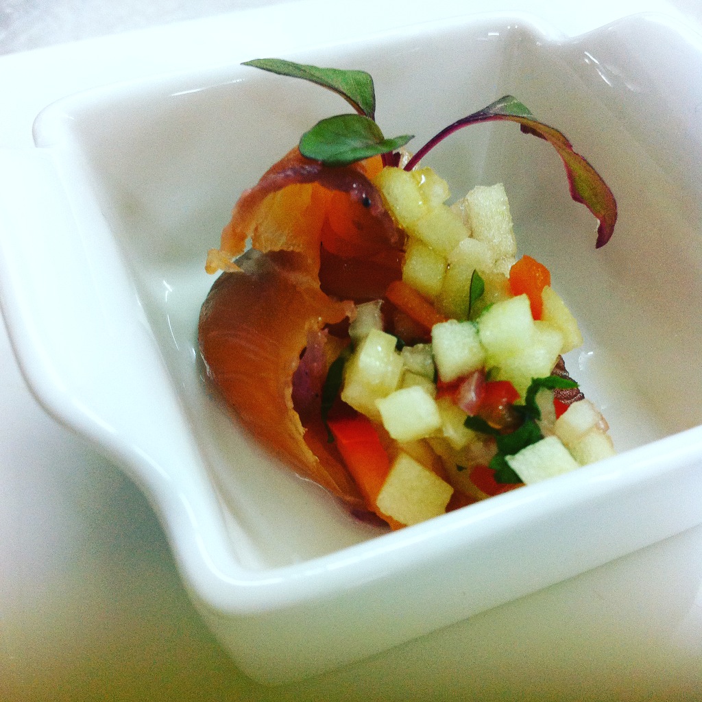 Cured Salmon | Apple Salsa