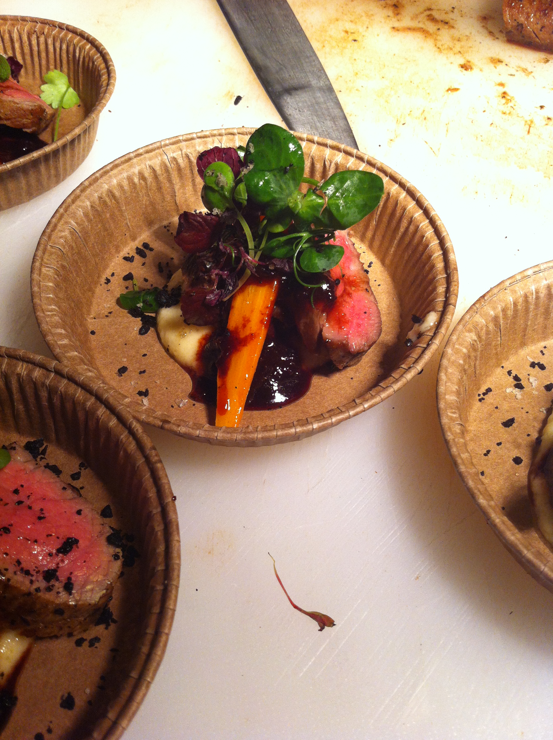 Canadian ribeye, parsnip puree, roast carrot.