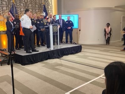 Congresswoman Sheila Jackson Lee Attends Briefing by Local and Federal Law Enforcement on their Plans for Protecting All Fans from the Astros and the Phillies at the 2022 World Series