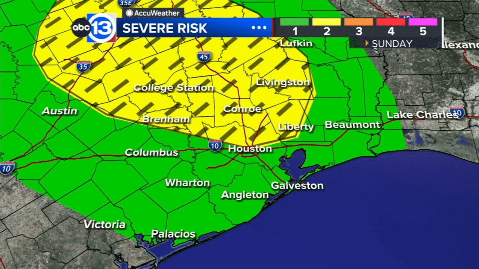 Nice weekend continues with the small chance for a big storm Sunday