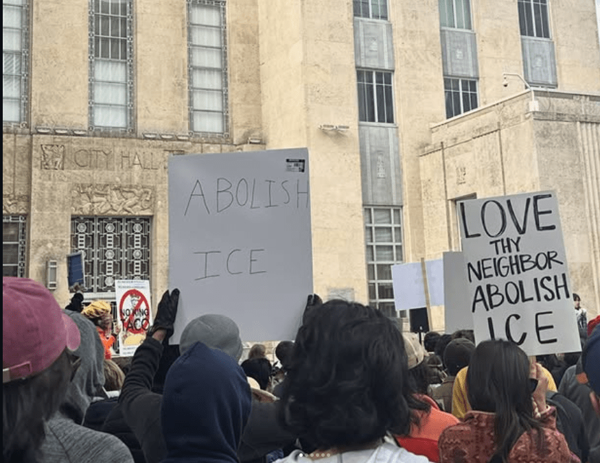 Houston’s peaceful protests demand justice for mother fatally shot by ICE