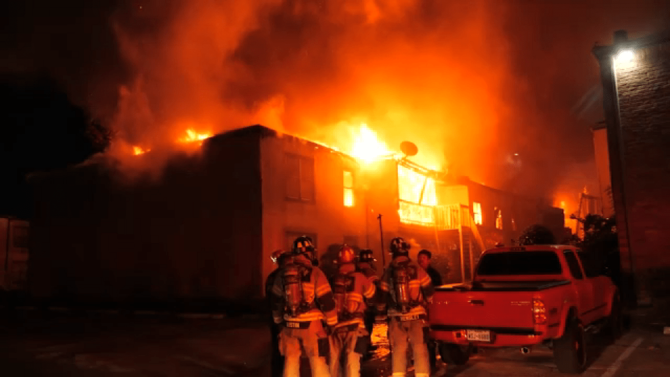 60 people displaced after fireworks likely started large apartment fire on New Year’s Day, HFD says