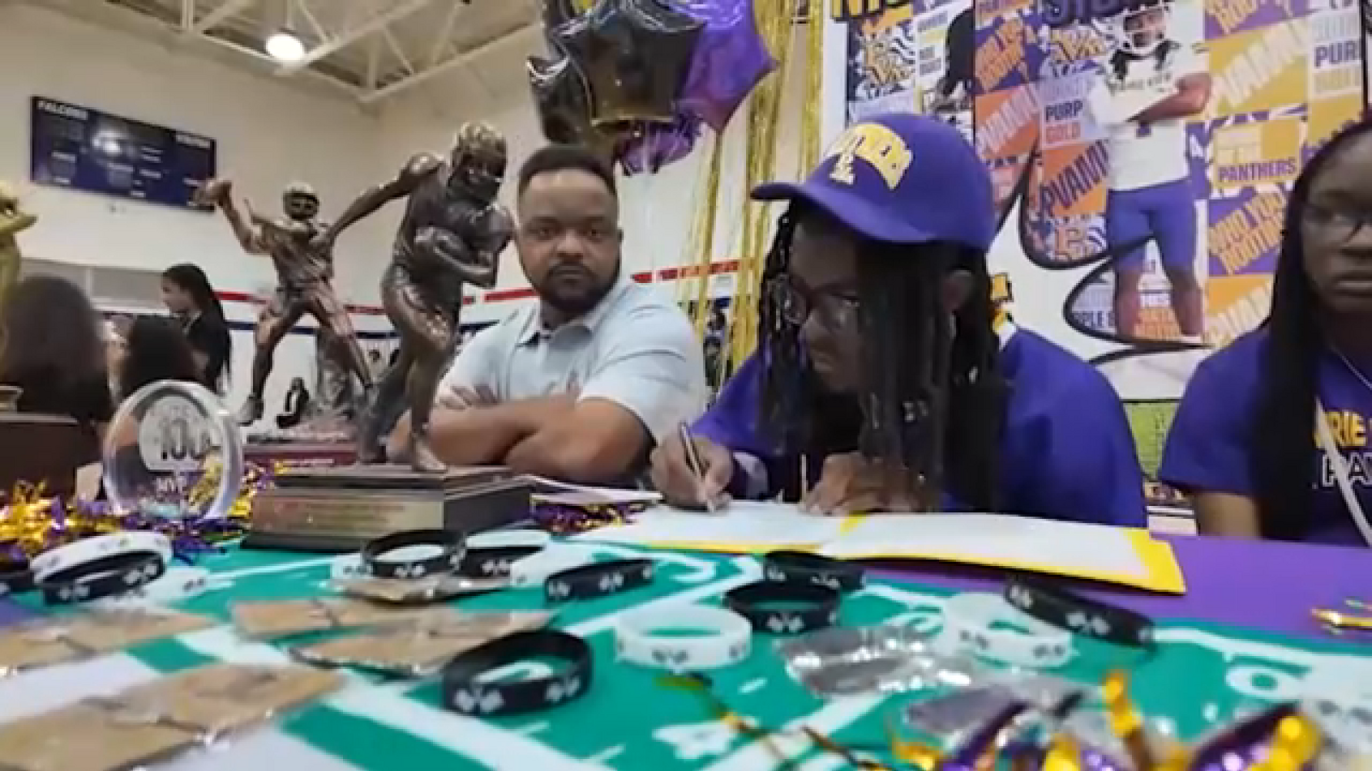 Aldine Davis celebrates signing day with the most athletes in school history