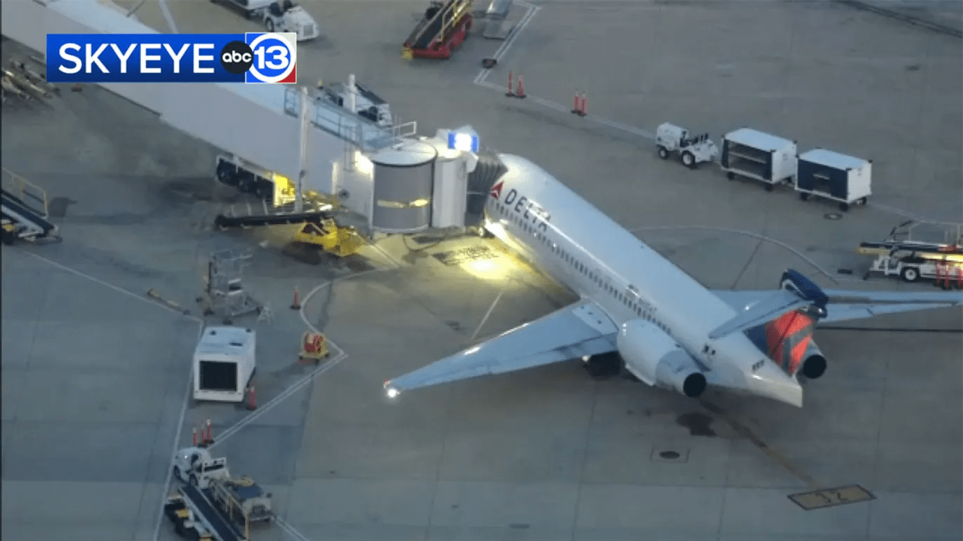 Flight out of Houston to Atlanta diverted back to Hobby because of unruly passenger, airline says
