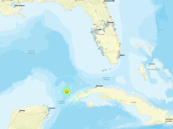 6.1 Magnitude Earthquake Near Cuba Shakes Parts of Florida