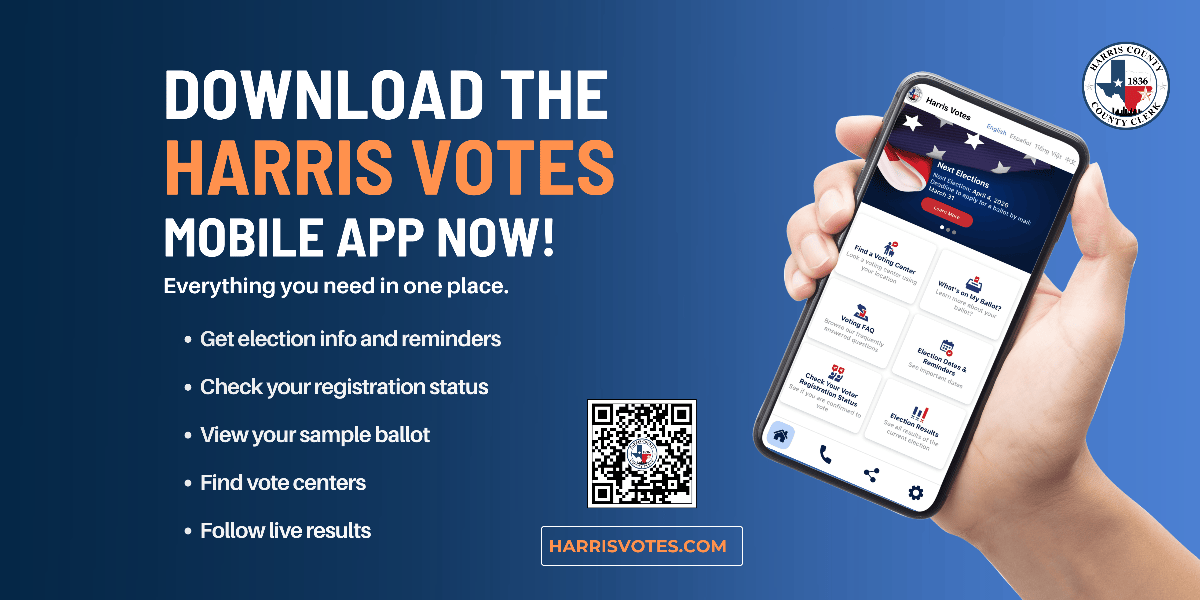Harris County Clerk’s Office Launches Harris Votes App