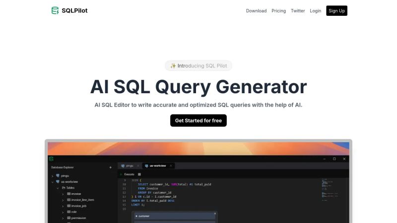 Sqlpilot Write Sql Queries With Ai Futureen - Full HD Vintage Patterns for Desktop