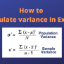 How To Calculate Variance In Excel? - QuickExcel