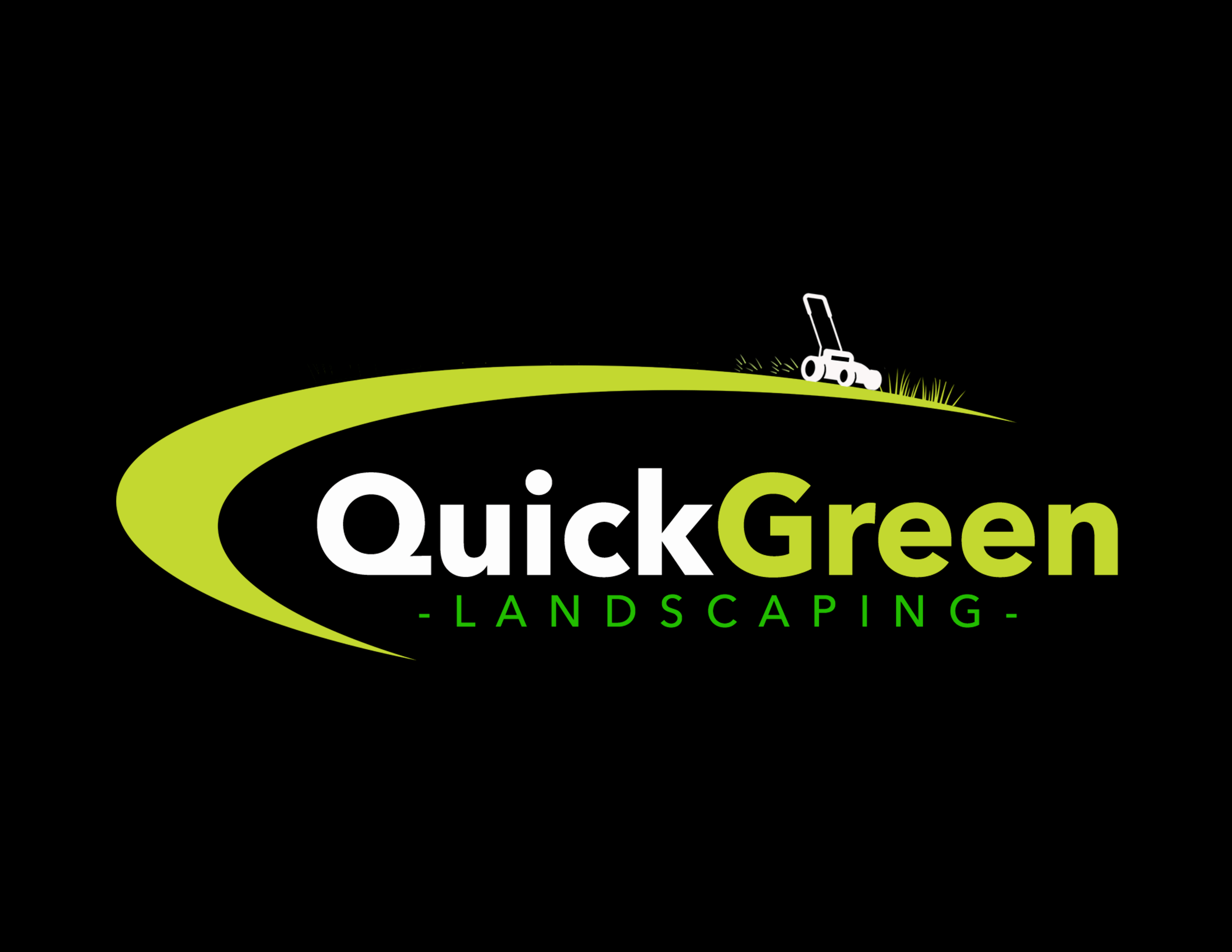 logo quick green landscaping