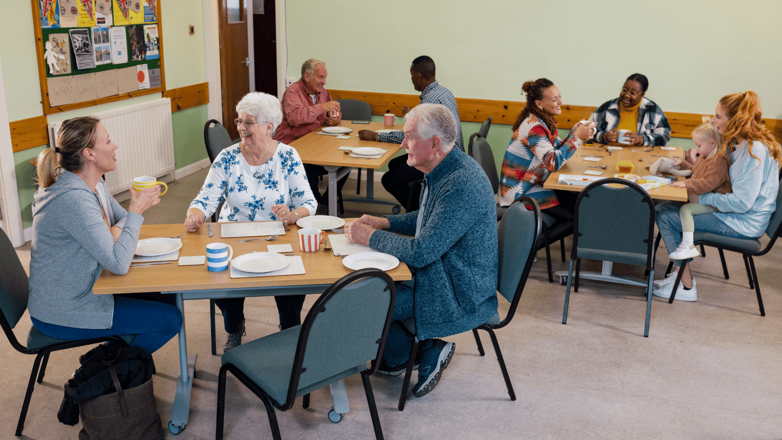 People at community space