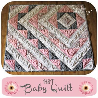 baby quilt pattern pink fabric with tiny stars quilting
