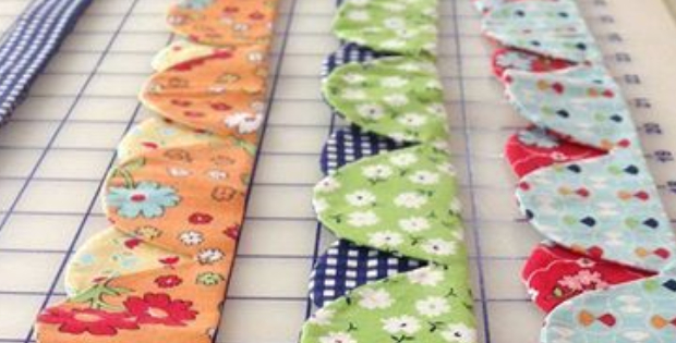 Scallop Ruler And One Stitch Across For Perfect Scallops - Quilting Cubby