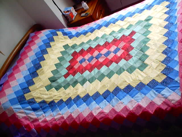 multicolor bedcover