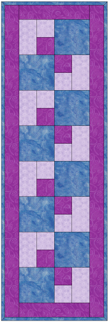 Easy Table Runner #1 designed by TK Harrison Owner of Quilt Therapy!