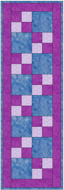 Easy Table Runner #2 designed by TK Harrison Owner of Quilt Therapy!