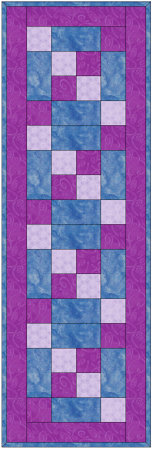 Easy Table Runner #4 designed by TK Harrison Owner of Quilt Therapy!
