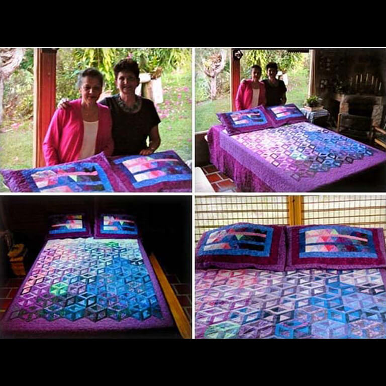 Hollow Cube by Amparo R. and Chila de A. in La Ceja, Antioquia, Colombia