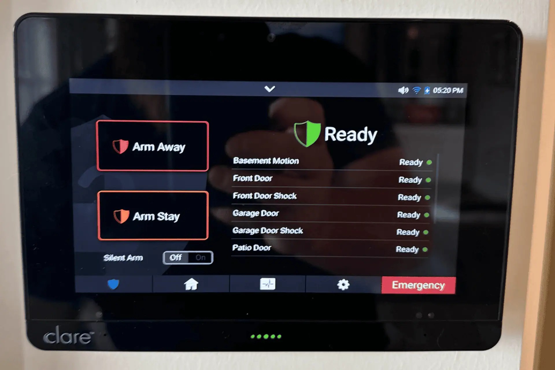 Quinte Smart Homes Security Control Panel