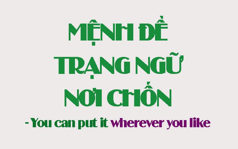 Mệnh đề trạng ngữ nơi chốn