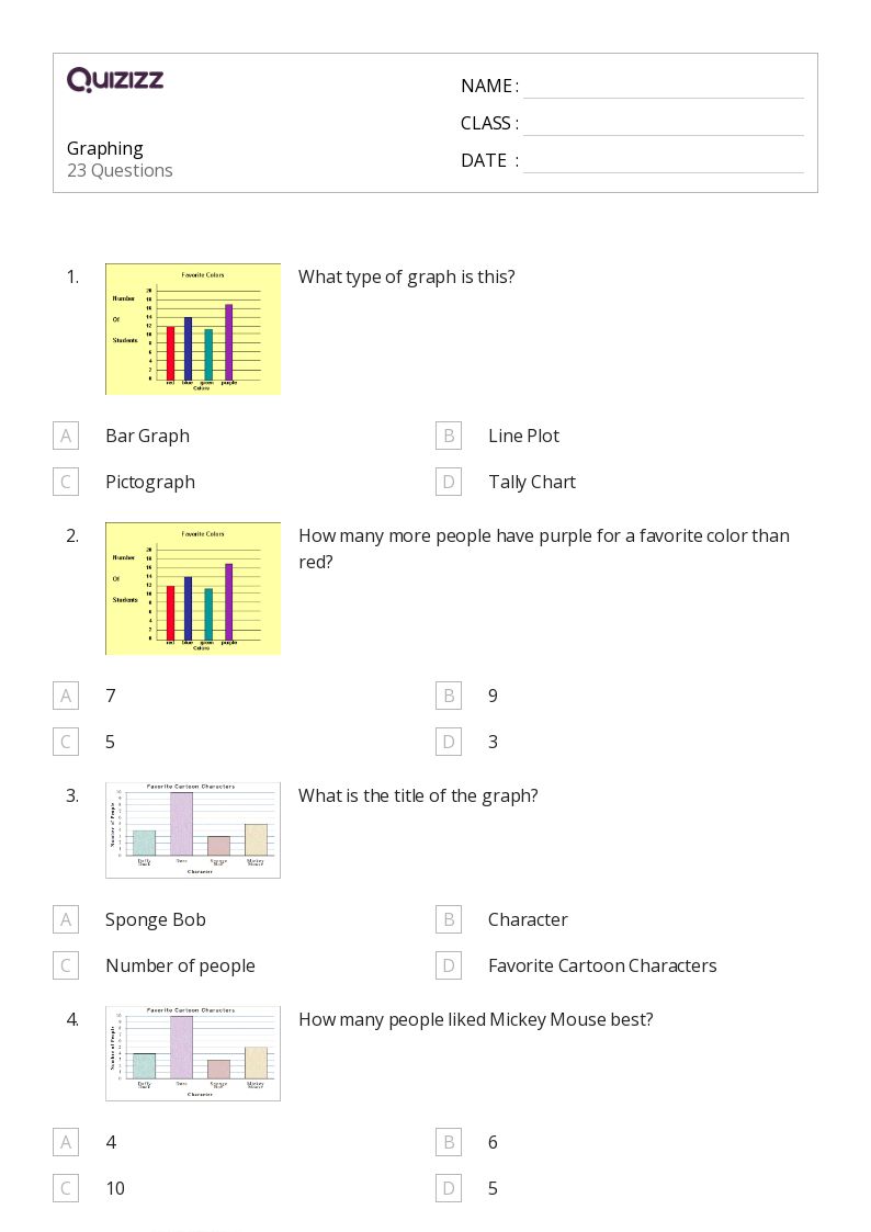 50+ data and graphing worksheets for 8th grade on quizizz