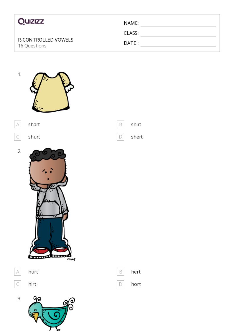 50+ vowels worksheets for 2nd grade on quizizz