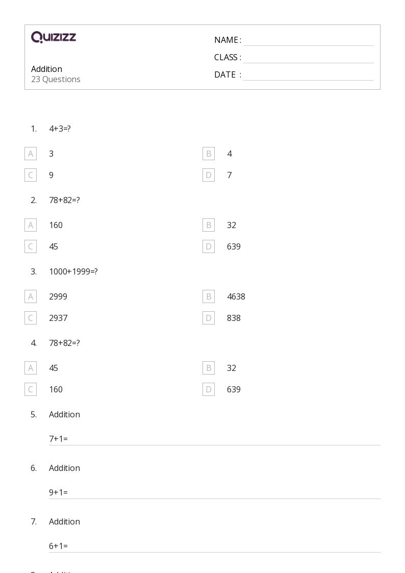 50+ math worksheets for 3rd grade on quizizz