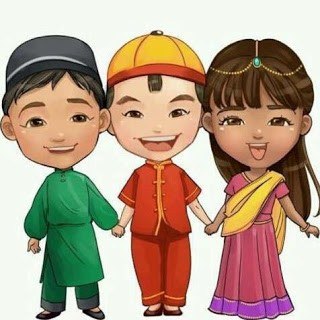 Pakaian Tradisional Gambar Kartun Pelbagai Kaum Di Malaysia - Pakaian Dan Perayaan Etnik Di Malaysia