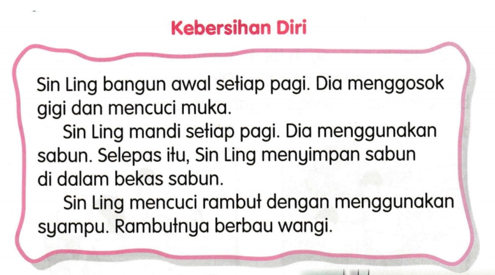 Bagi pagi, gosok gigi cuci muka, tak mandi pakai baju, minum susu kejut . Unit 9 Kebersihan Diri World Languages Quizizz