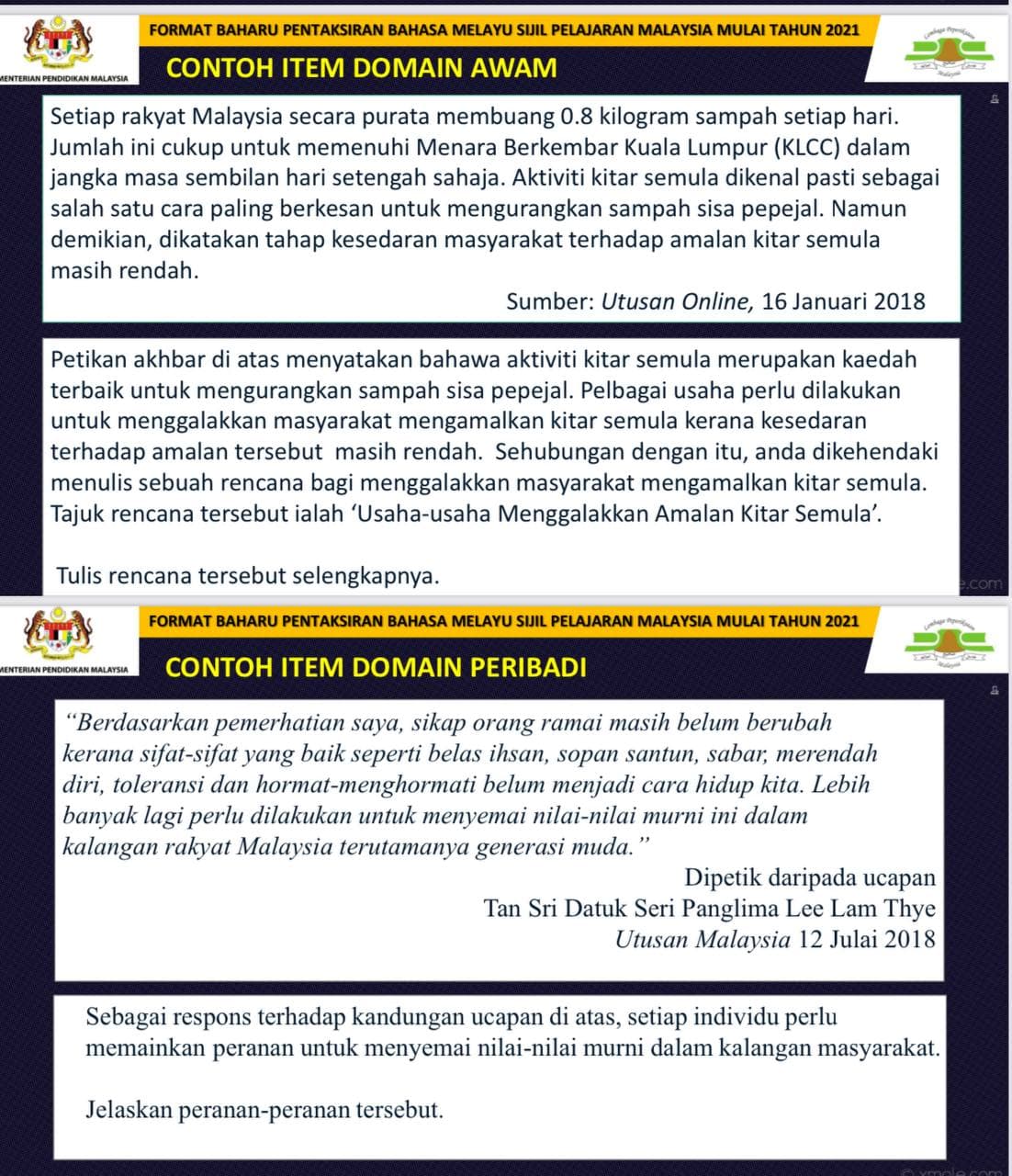 Karena, keterkaitan antara dokumen standar pelayanan minimal (spm) dan rencana strategi bisnis (rsb) . Format Baharu Bm Spm 2021 Kertas 1 Other Quizizz