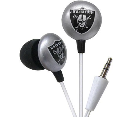 *you're signing up to receive qvc promotional email. Nfl Oakland Raiders Earbud Headphones Qvc Com
