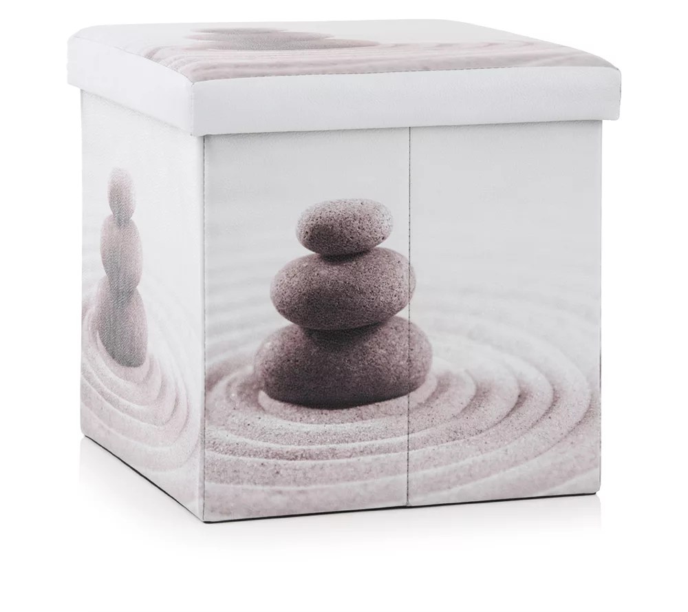 BELSEDIA Hocker faltbar bedruckt ca.<br><br>38x38x37,5cm - Page 1 