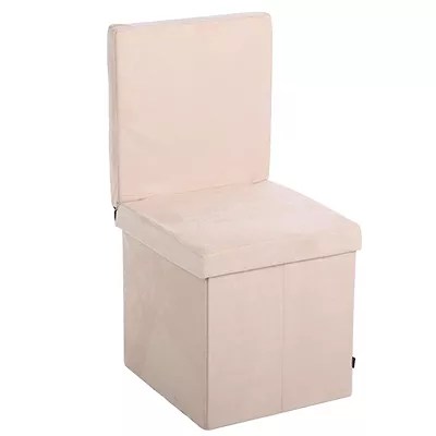 BELSEDIA Hocker Velours-Optik klappbar inkl.<br><br>Rückenlehne 