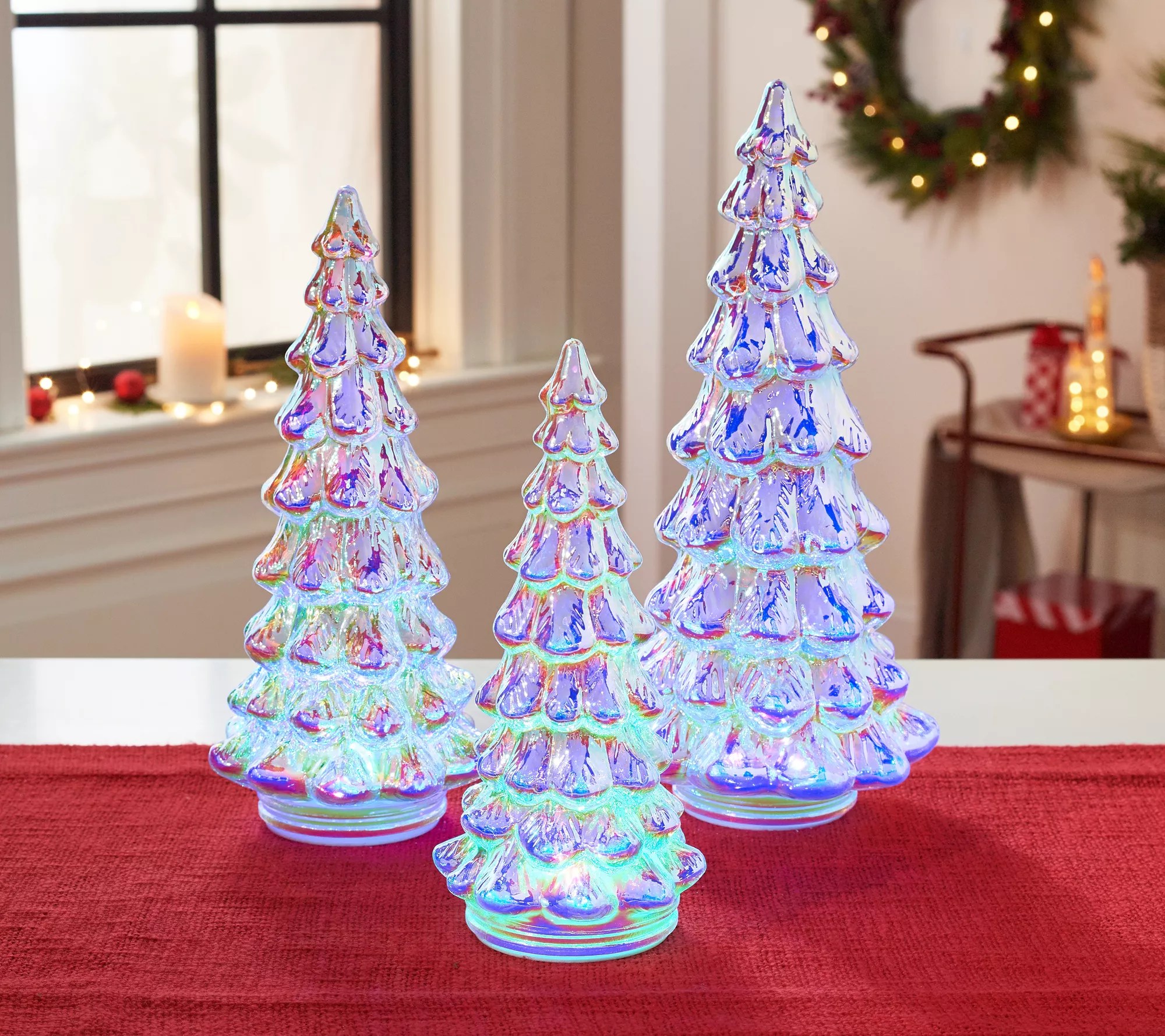 Mercury Glass Tree Cloches Pottery Barn