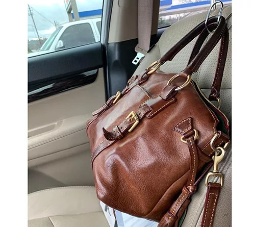 Guoord 【2021 upgraded】 car hooks decorations, 2 pcs bling purse hook hangers, auto hooks car hangers and durable backseat holder, storage universal for suv truck vehicle (silver) 4.6 out of 5 stars. High Road Set Of 4 Car Hook Seat Hangers Qvc Com