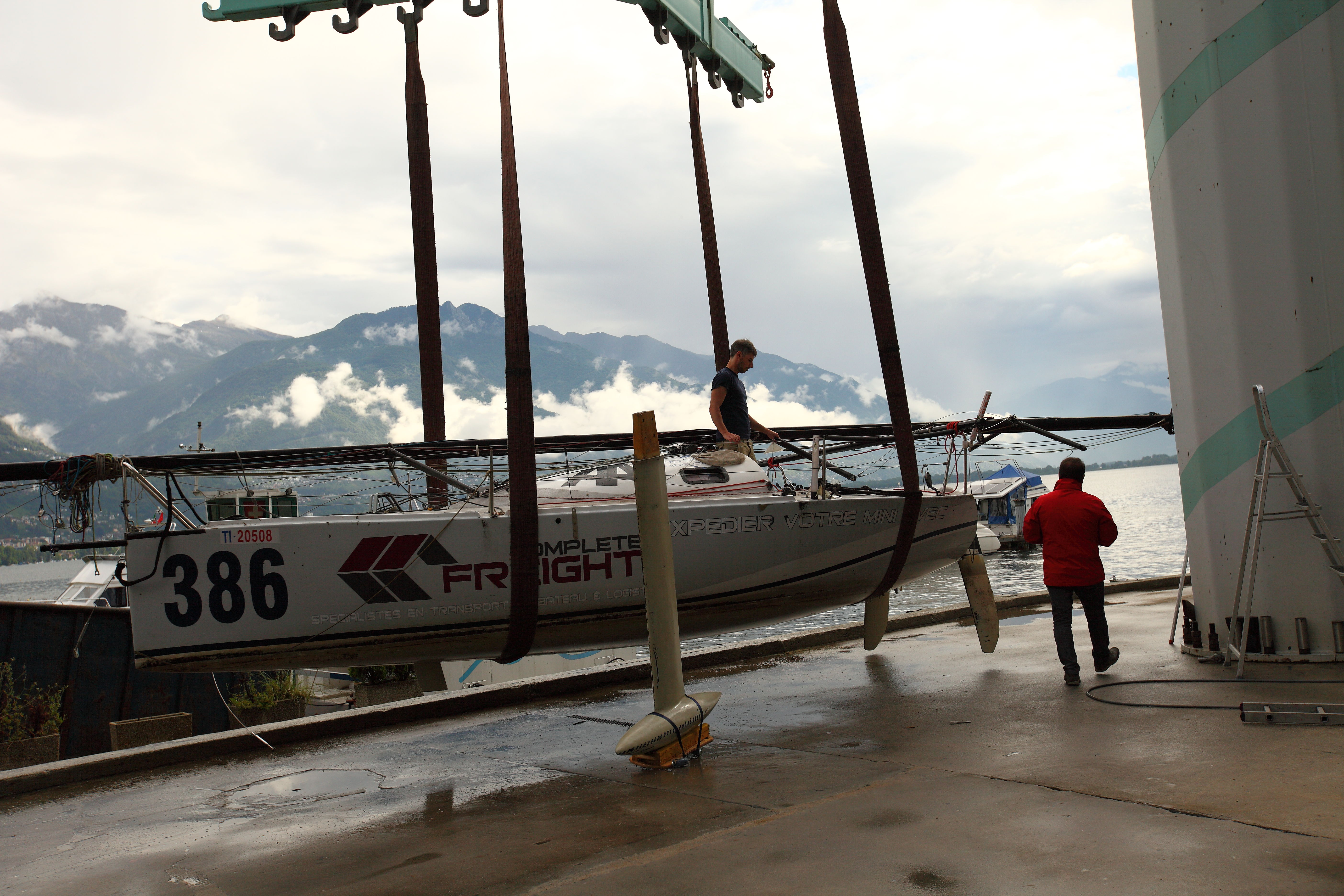 Hull and keel washed