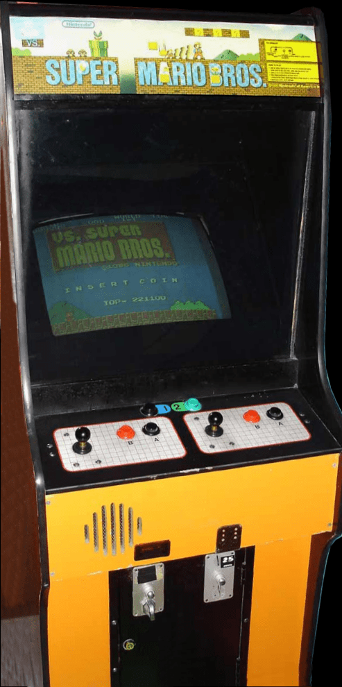 Mini wooden arcade machine cabinets: Vs. Super Mario Bros. (set SM4-4 E) ROM