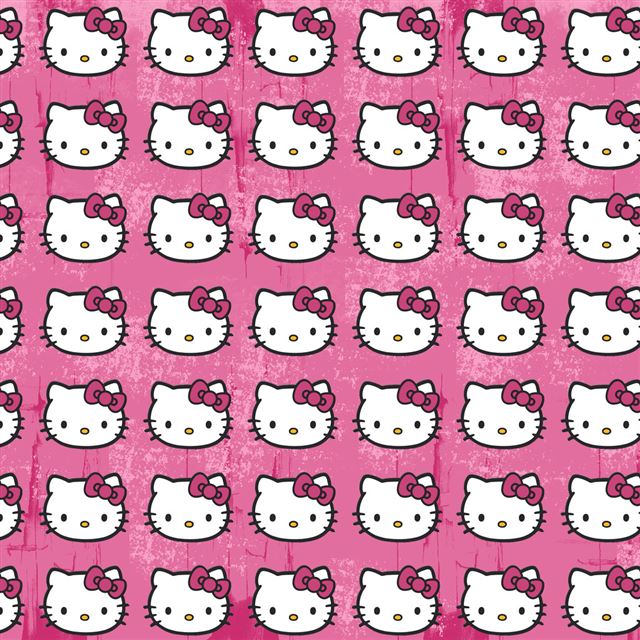 Hello Kitty Pattern Ipad Wallpapers Free Download