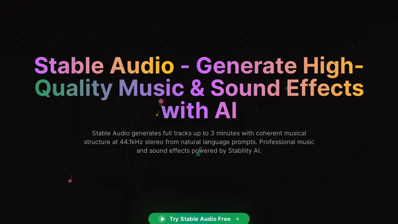 Stable audio:生成高品質ai音樂和音效