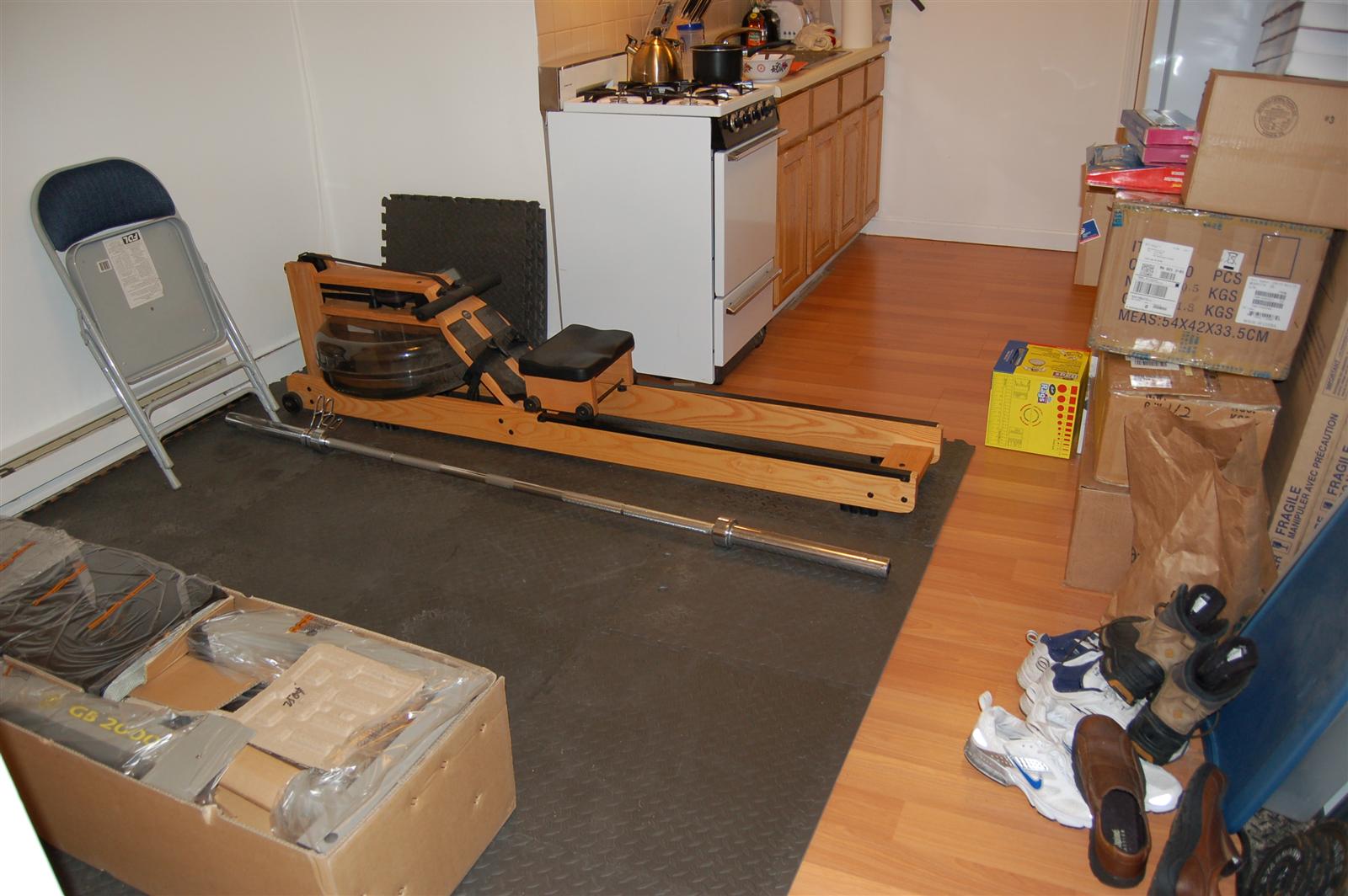 My apartment home gym