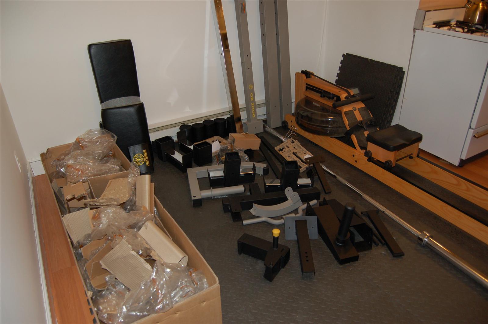 My apartment home gym