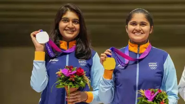 Shooters take Indias medal count to 33 on Day 6 Kiran Baliyan wins bronze in womens shot put