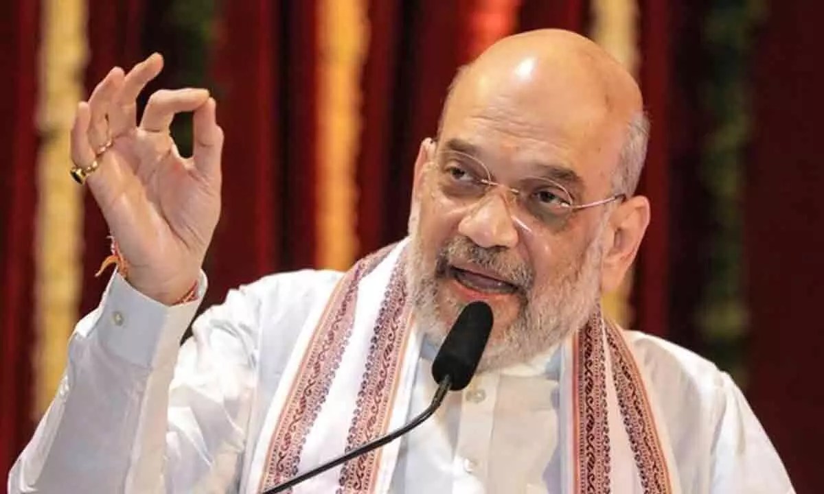 amit shah2 Amit Shah Fire on CM Kcr and Congress in jana Garjana Sabha