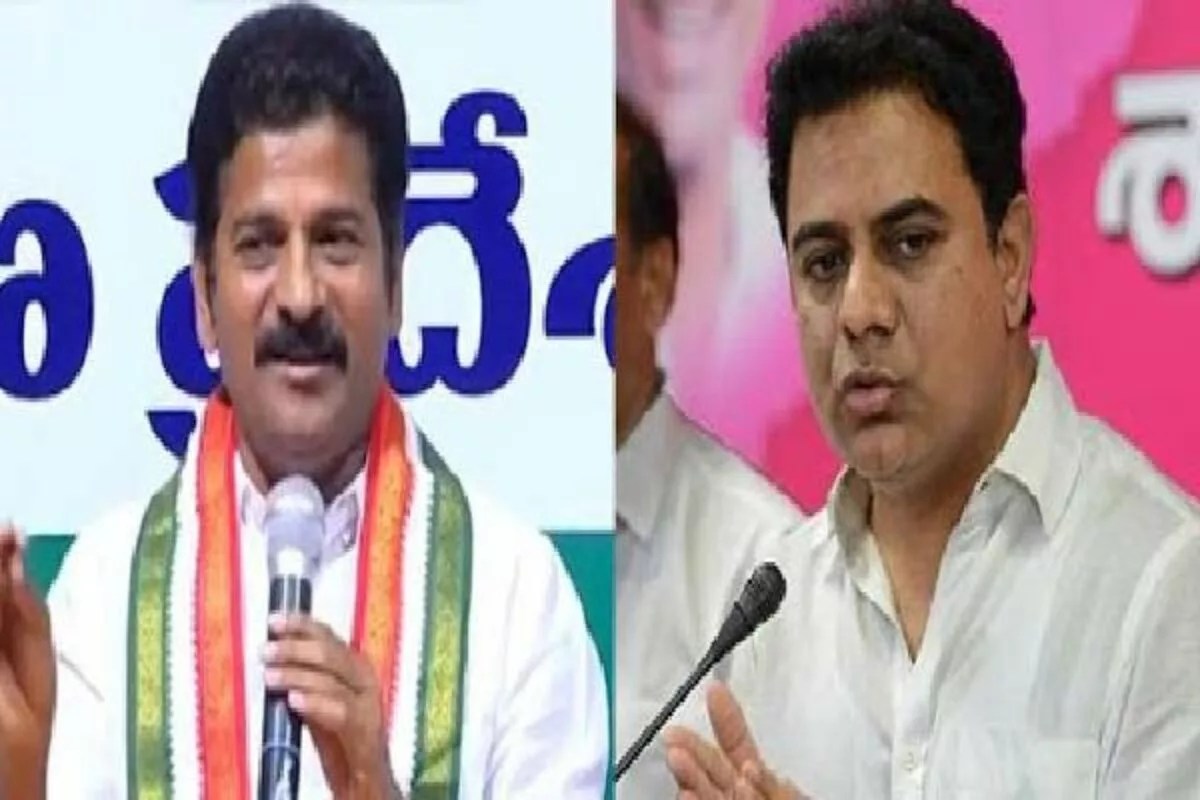 revanth reddys strong counter to ktrs tweet