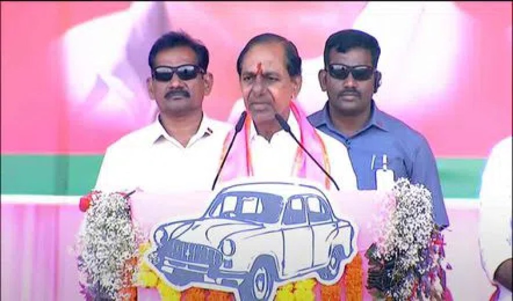 cm kcr public meeting in warangal and gajwel