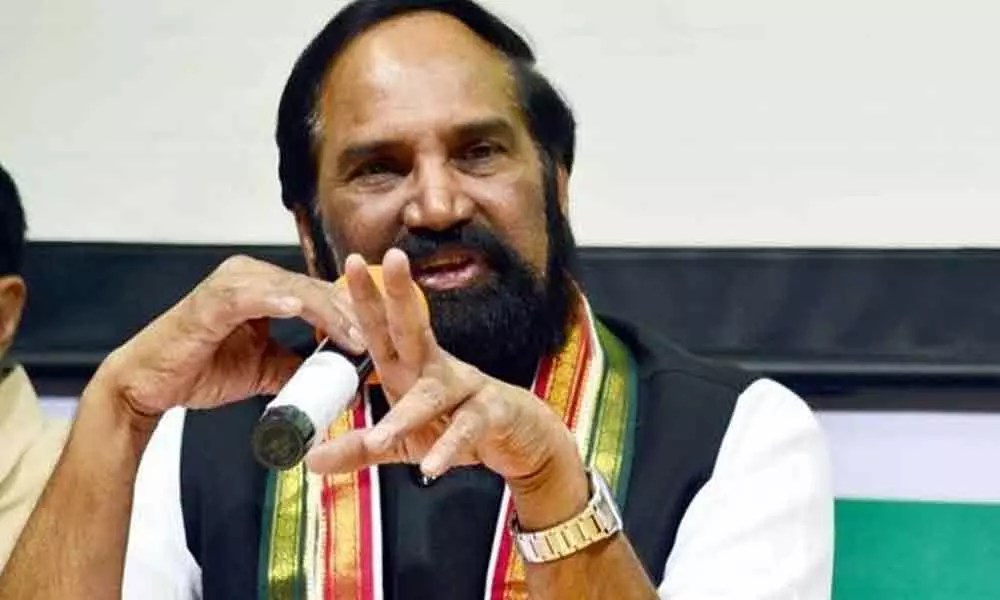 uttam kumar reddy fire on Brs