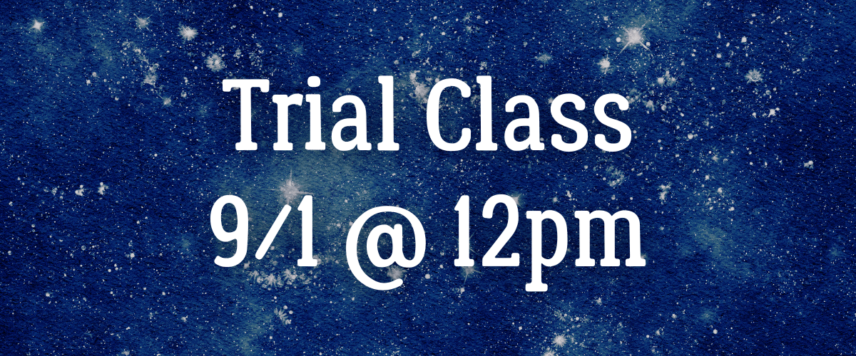“Pay What You Want” Trial Class 9/1 @ 12pm ET
