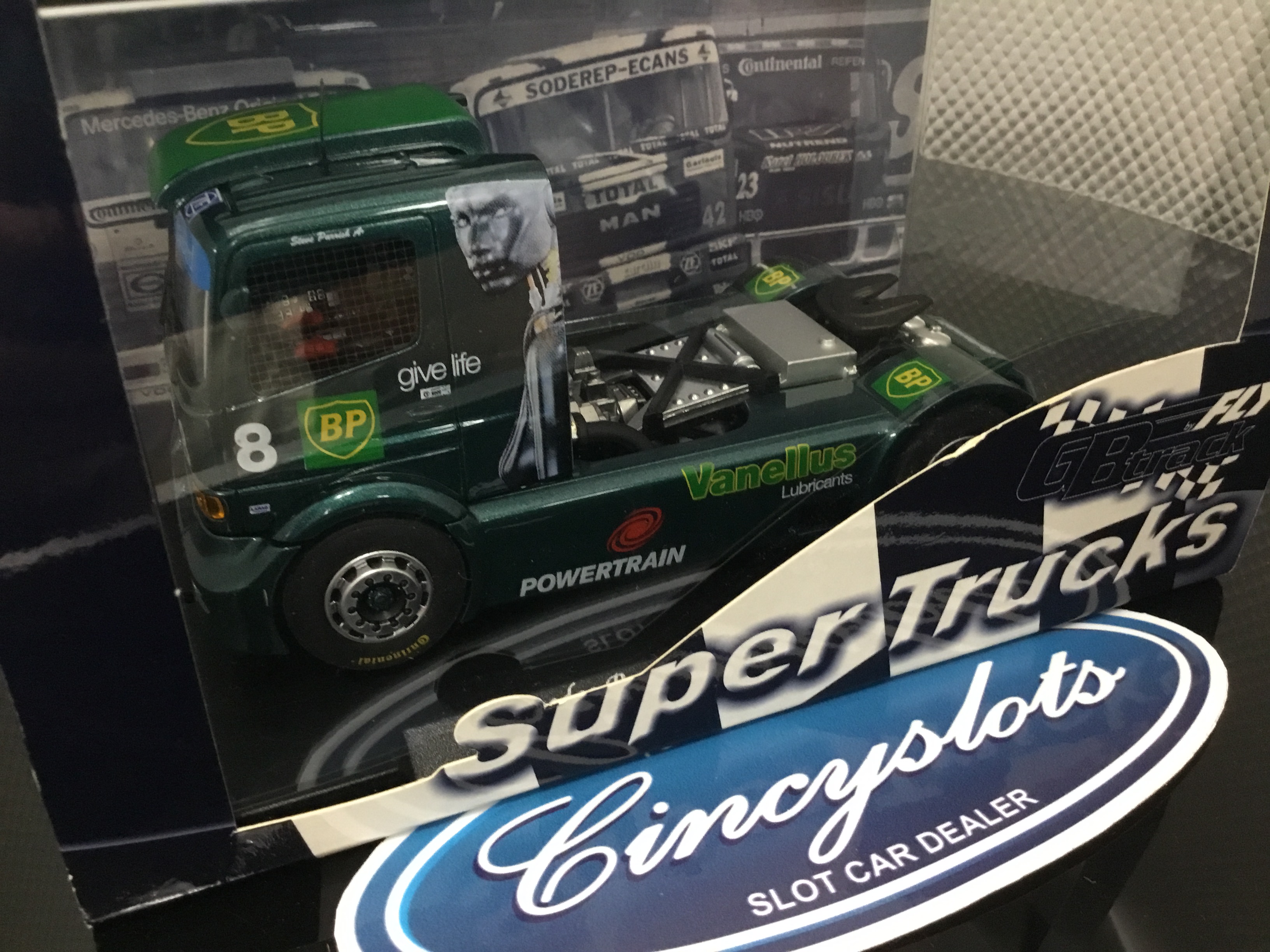 Fly 8005 Mercedes Benz Atego BP Racing Truck. Lightly Used, Looks