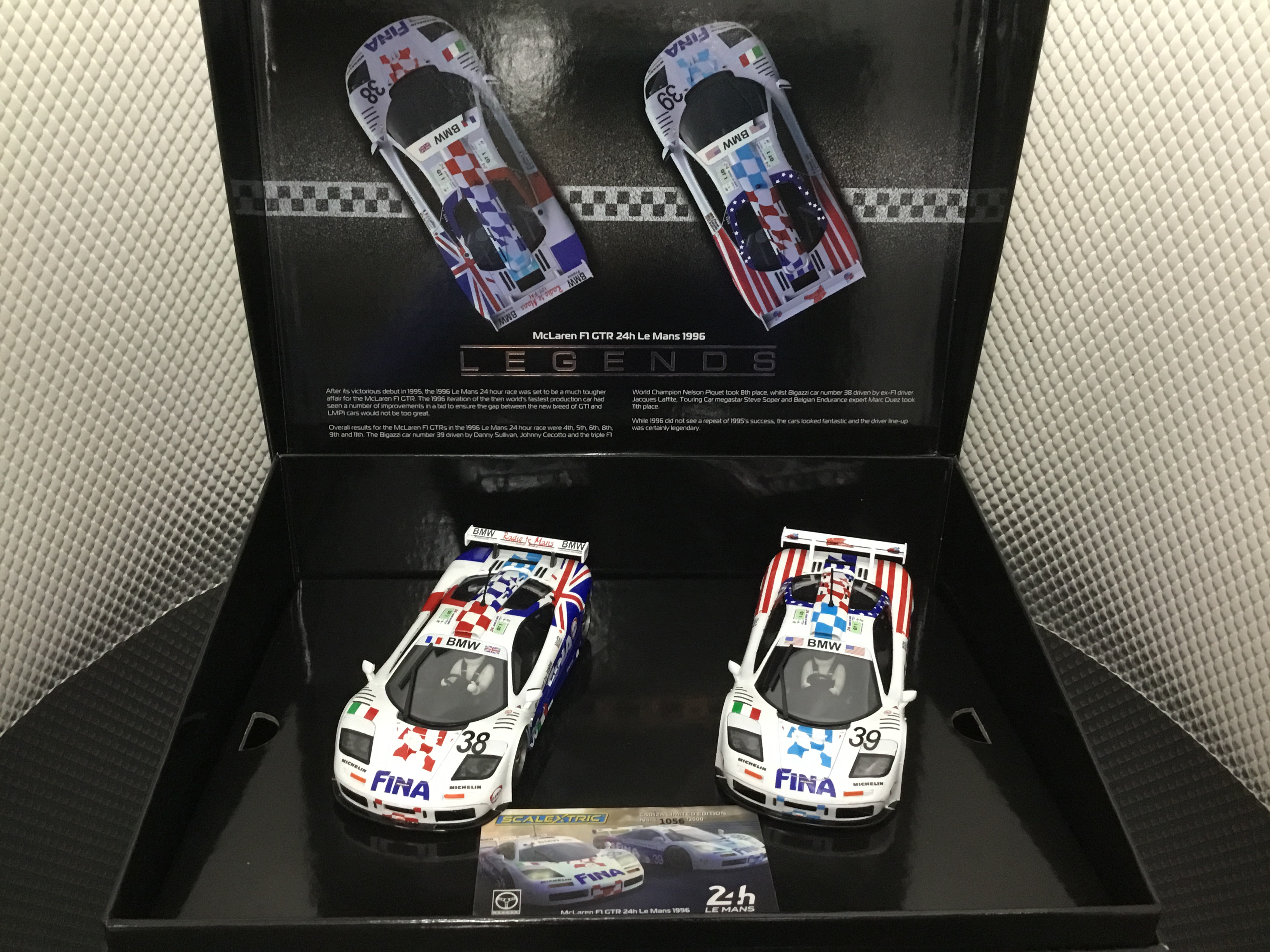 Scalextric C4012a Mclaren F1 Gtr Fina Twin Pack 1 32 Slot Car