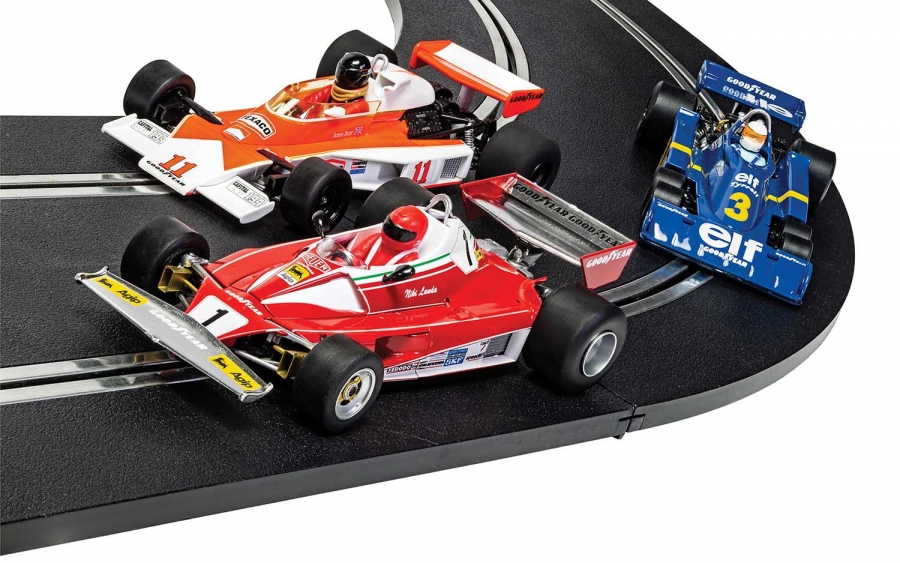 Scalextric C4189A McLaren M23 & 312T & Tyrrell P34 1976 British GP