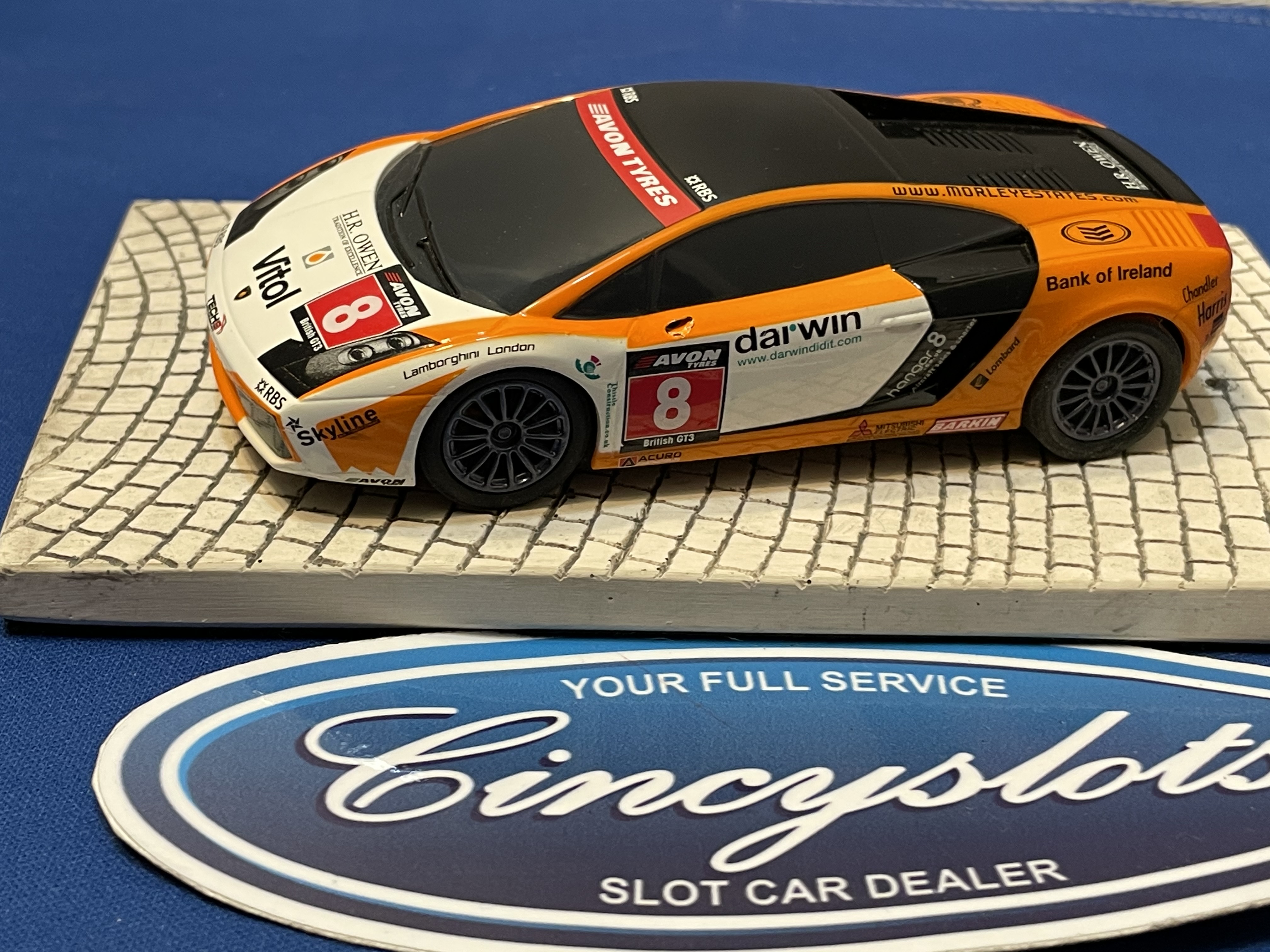 Scalextric Lamborghini 1/32 Slot Car Used Vitol.